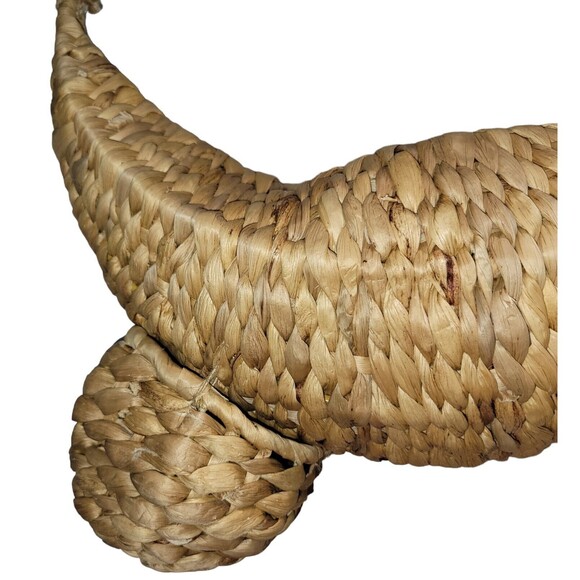 Hanging Smiling Sloth Planter Rattan Hanging Medium Succulent Plant Basket BoHo - Picture 9 of 12